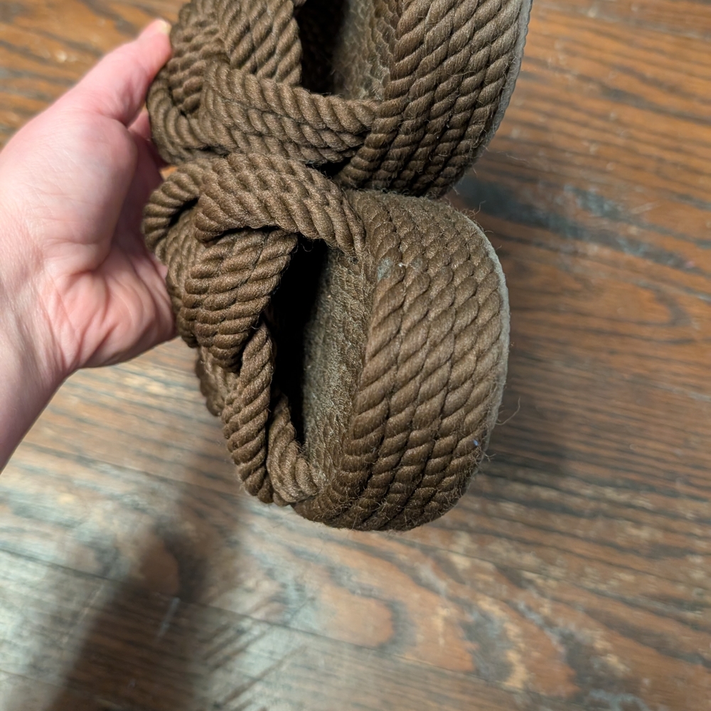 H&M Brown Rope Mules Size 8 - Picture 5 of 5